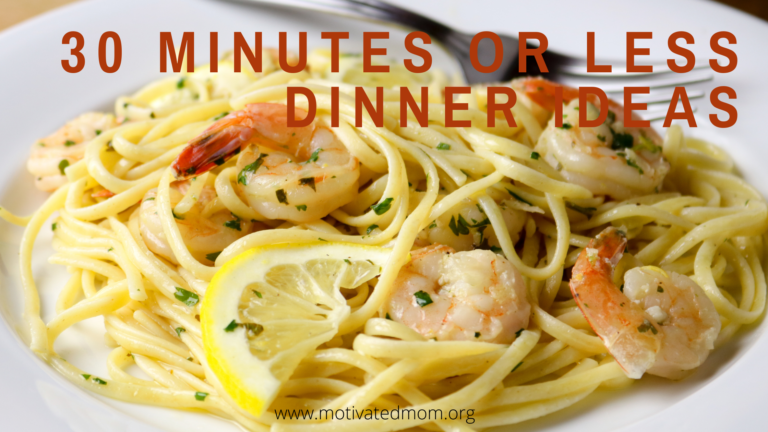 30 Minutes Or Less Dinner Ideas